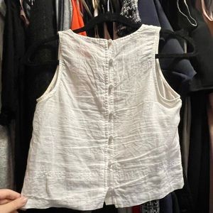 Banana Republic Linen Crop Top